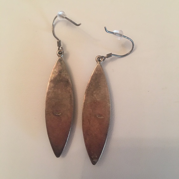 Sterling Silver Drop Earrings - Picture 2 of 3